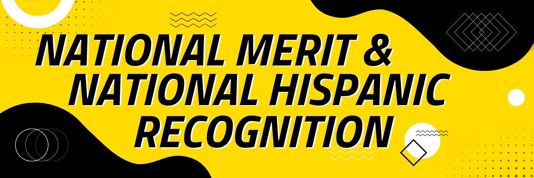 Decorative graphic for National Merit and National Hispanic Recognition