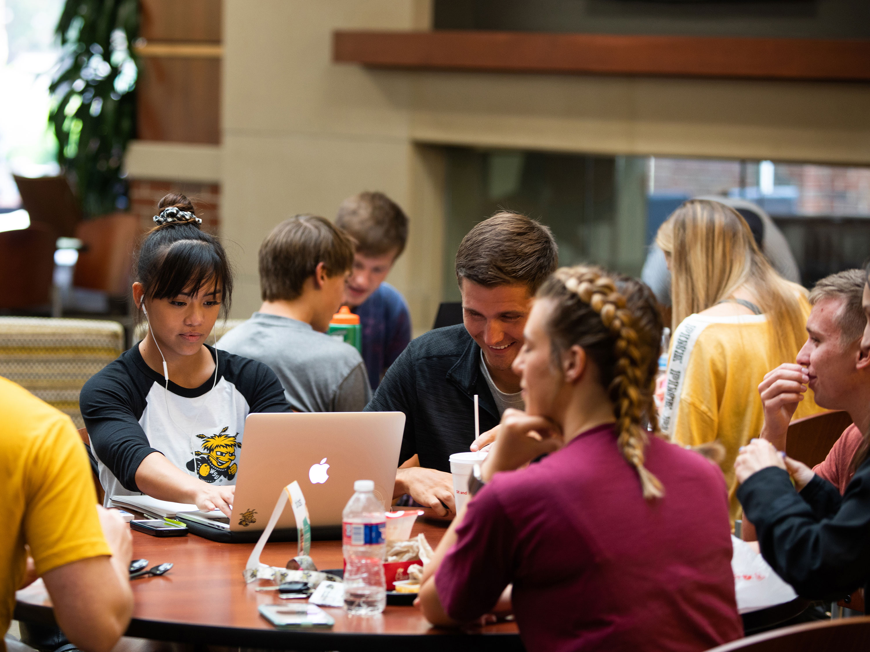 Students study in the Rhatigan Student Center