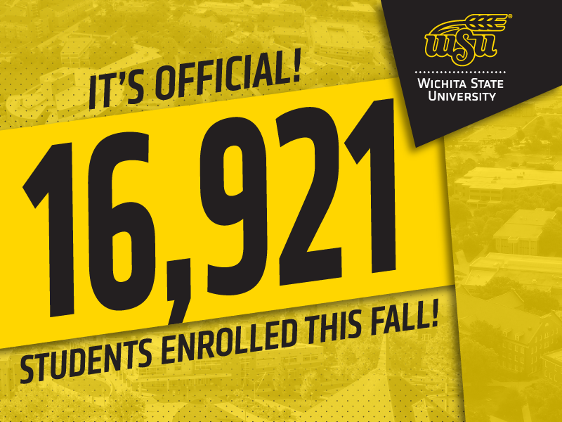 Wichita State University Fall 2022 enrollment - 16,921