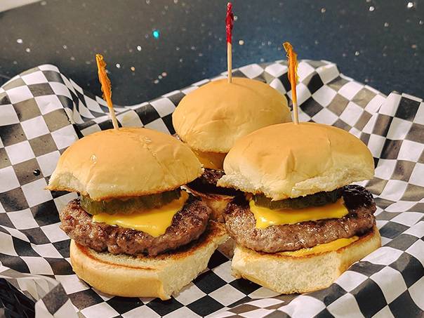 Shocker Grill and Lanes sliders