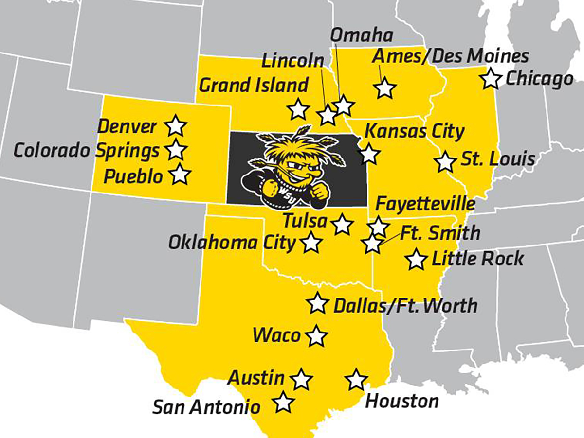 Shocker City tuition discount map.