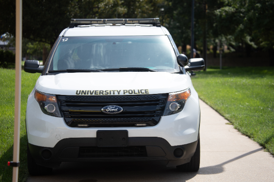 Wichita State University Police Department squad car.