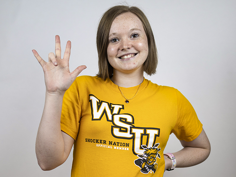 Grace Boman, Wichita State transfer student.