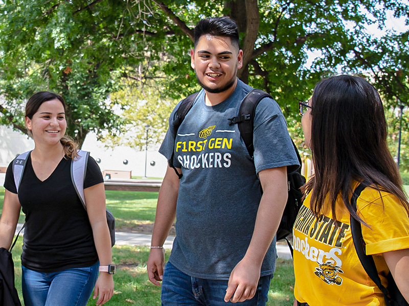 First-generation college students at Wichita State.