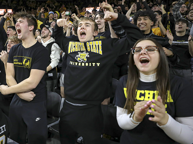 Wichita State fans at Charles Koch Arena.