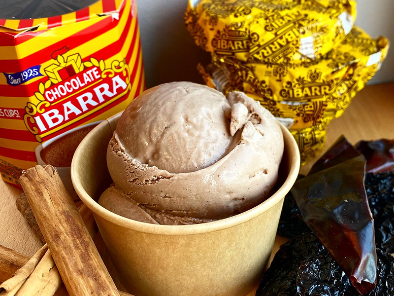 Mexican chocolate ice cream from Frost.