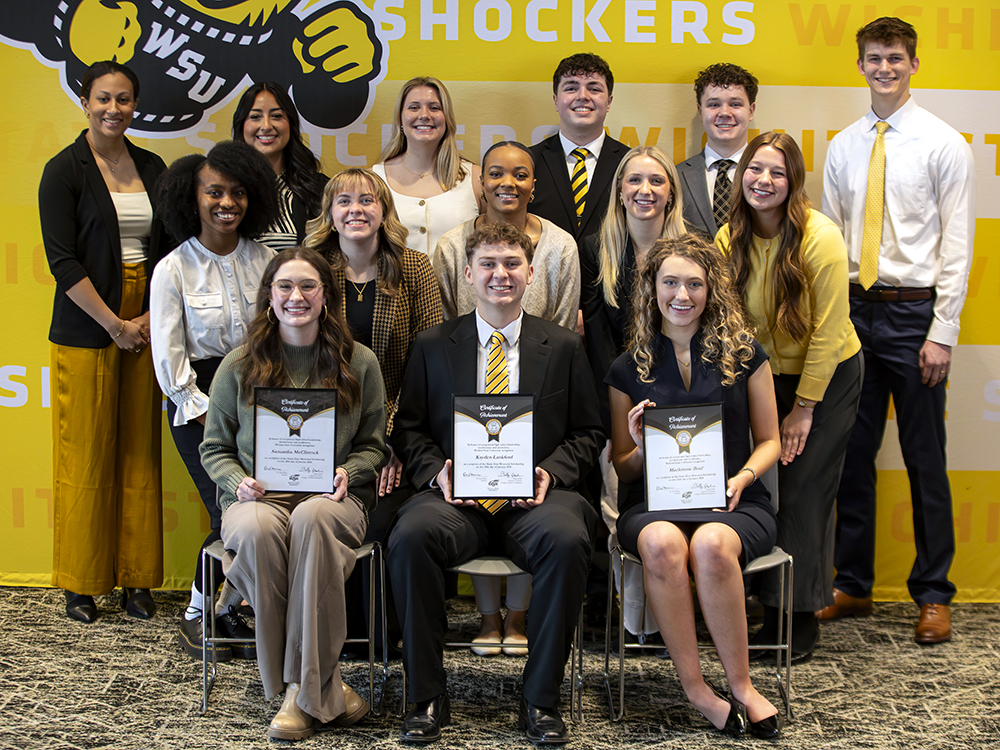 Gore Scholars at Wichita State pose for a group photo.