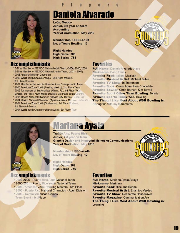 Media Guide Bowler Profiles