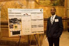 This is a student from Emporia State University at the 2018 Graduate School event CGRS.