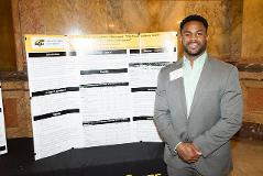 This is a student from Wichita State University at the 2018 Graduate School event CGRS.