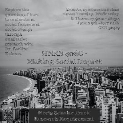 flyer for making social impact class