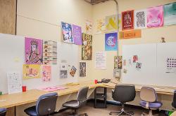 Graphic design studio space