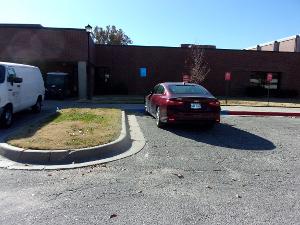 A. photo of ADA parking on North side of MRC. 