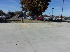 Koch ADA Parking SW of Entrance