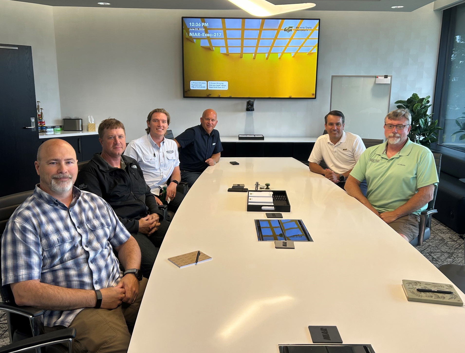 Kelly Hills team with John Tomblin and Pierre Harter from NIAR
