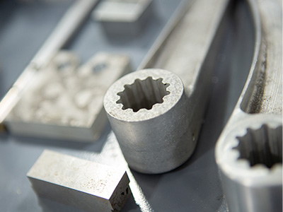 Image of fabricated parts from the advanced machining prototyping lab