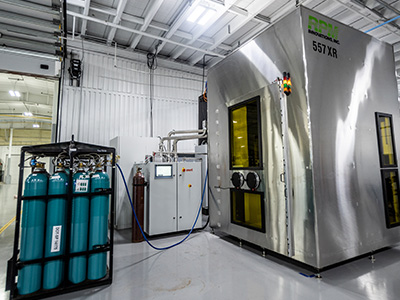 Image of an RPM Innovations, Inc. machine in the AMP lab