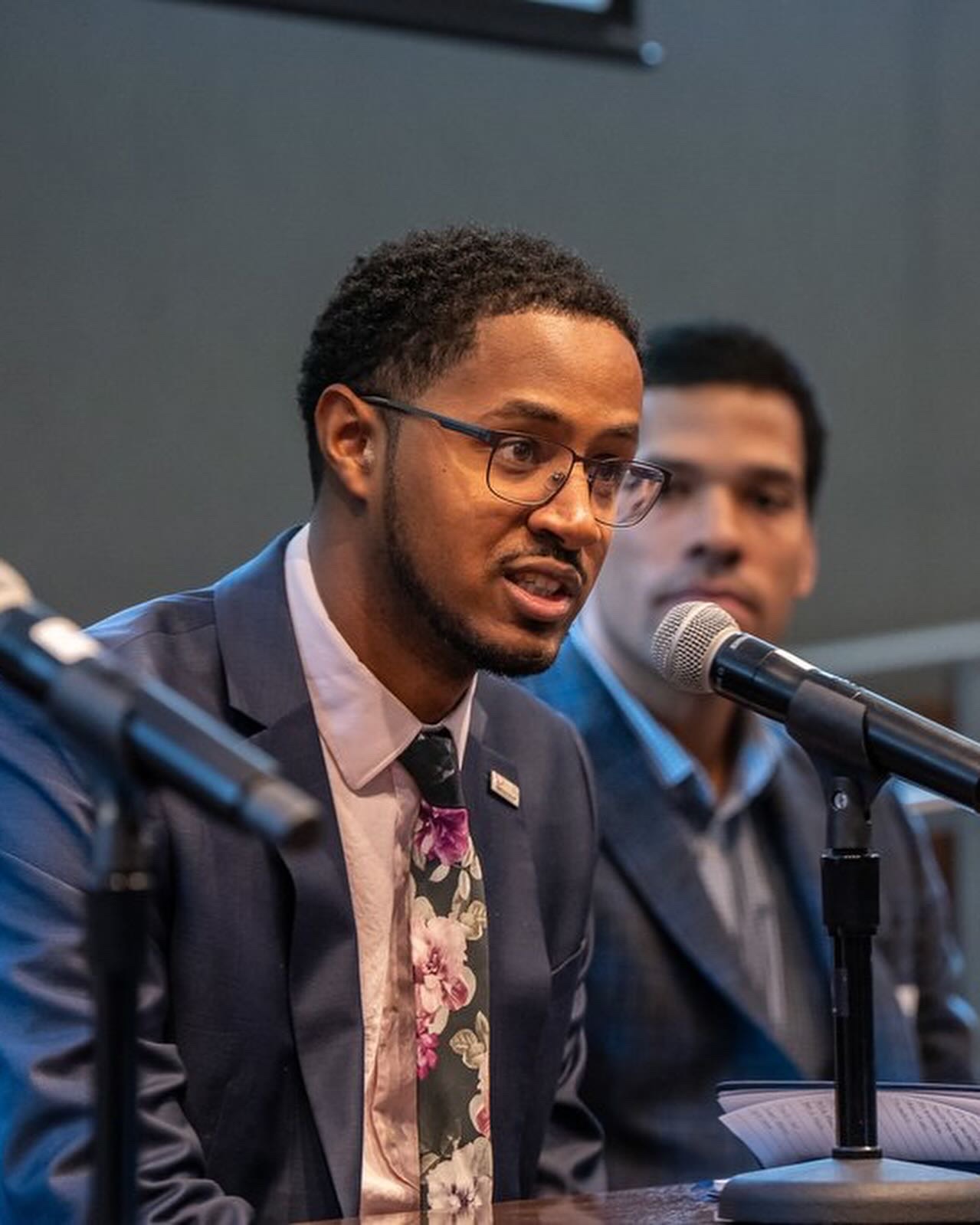 Photo of Paton Morgan at a conference