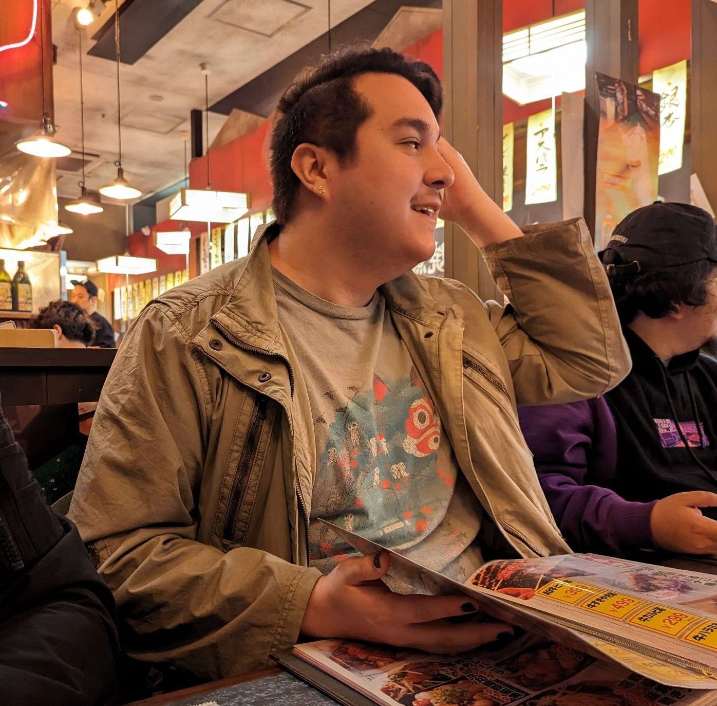 Photo of Edgar Guzman-Damian at a restaurant