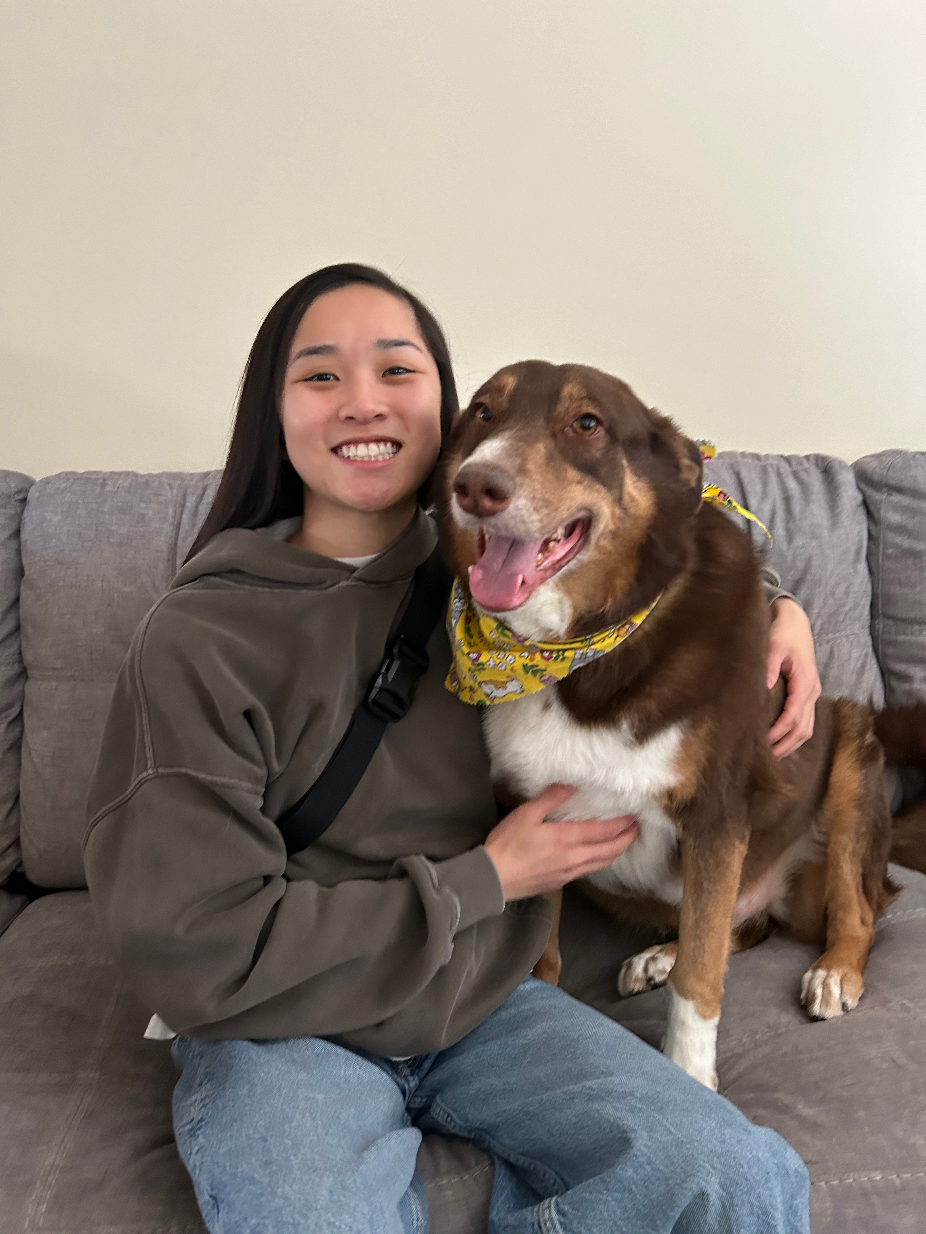 Photo of Monica Le and their dog