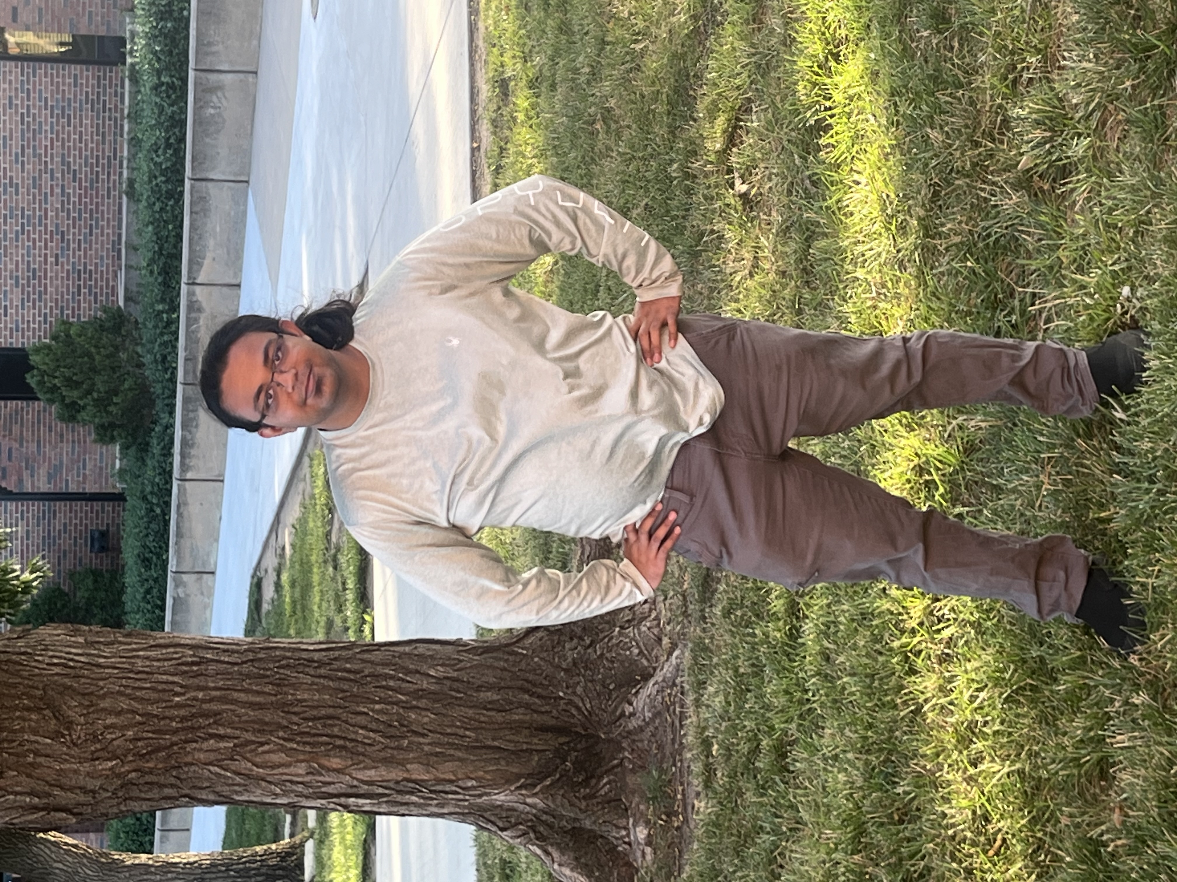 Photo of Divy PAtel at WSU campus