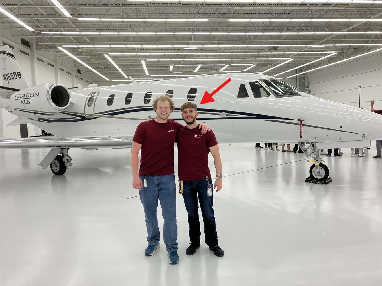 Photo of Zach Walden and one other at Textron Aviation