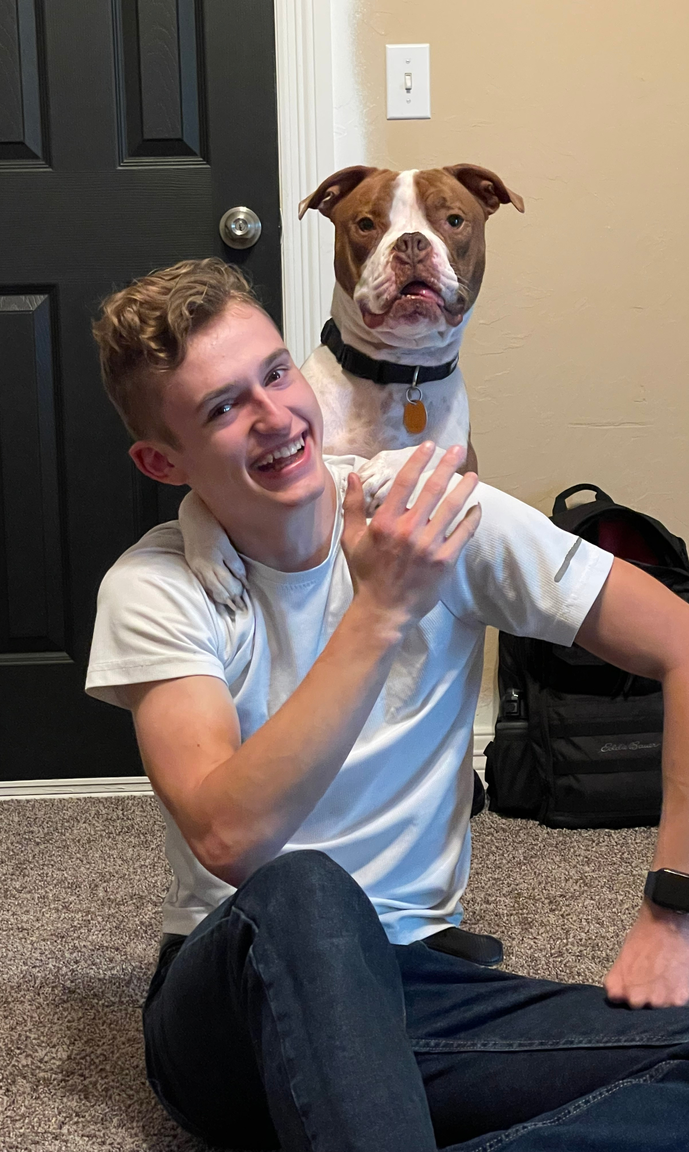 Photo of Brent Baxter and their dog