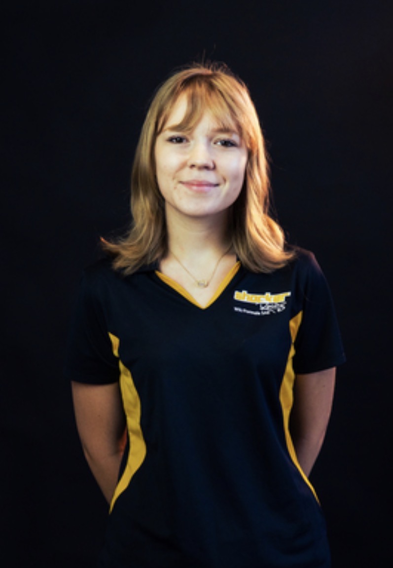 Photo of Bethany Johnson in a Wichita Formula SAE shirt.
