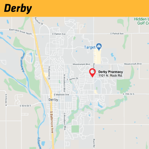Map of Testing locations in Derby