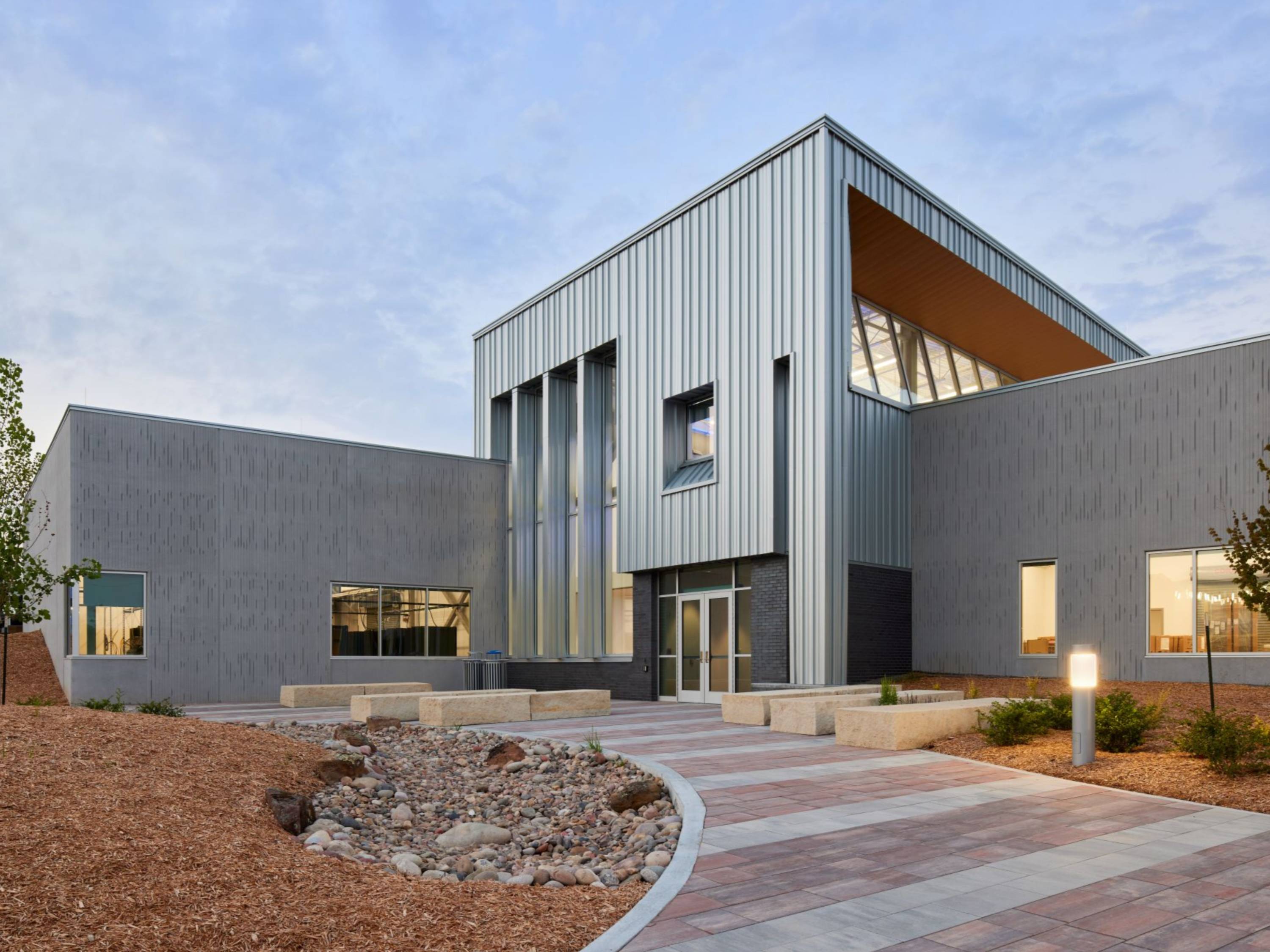 Photo of the rear exterior of WSU's DRTH Building