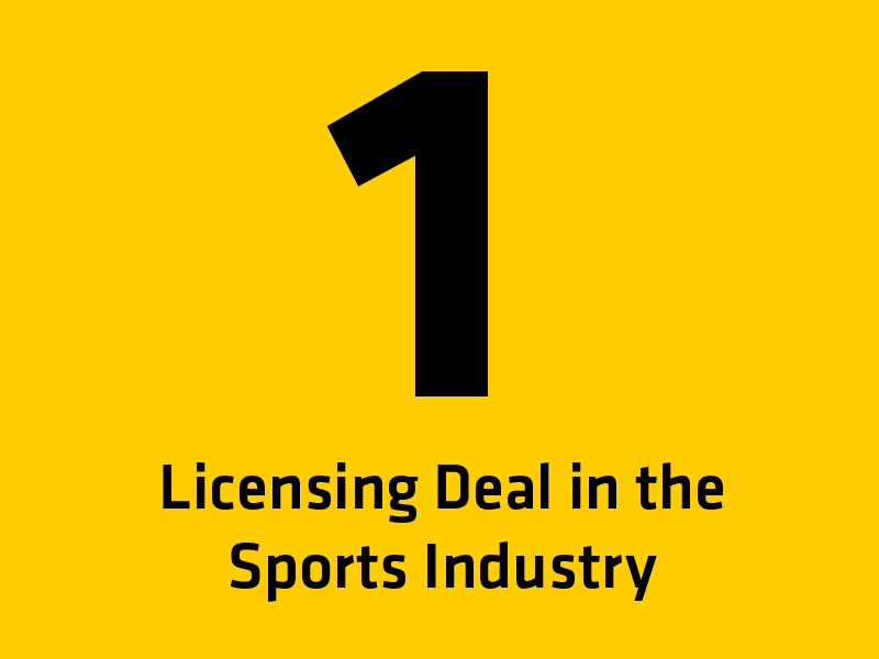1 Licensing Deal in the Sports Industry