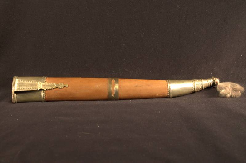 Sheath Wood and Brass Sheath