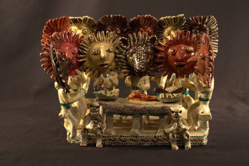 Sculpture A sculpture of the Last Supper.