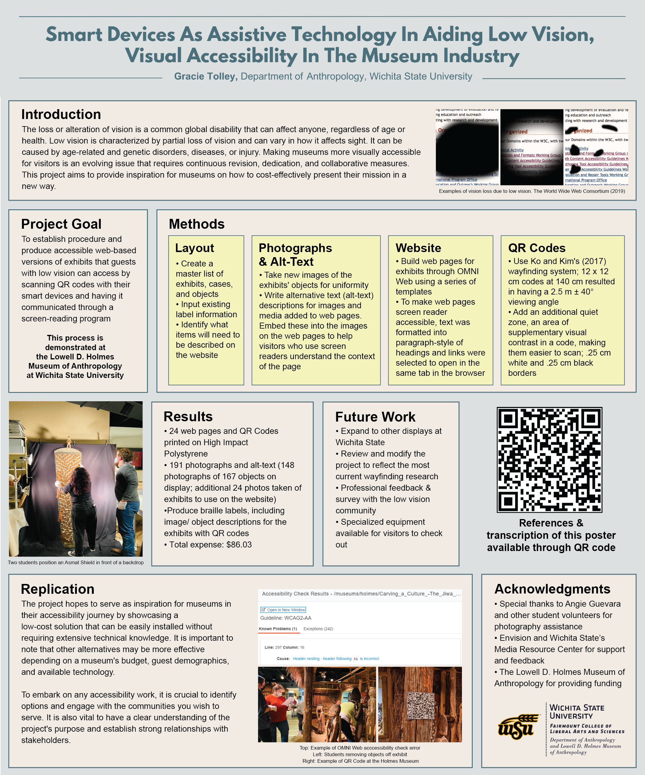 Poster describing methodology of the project 