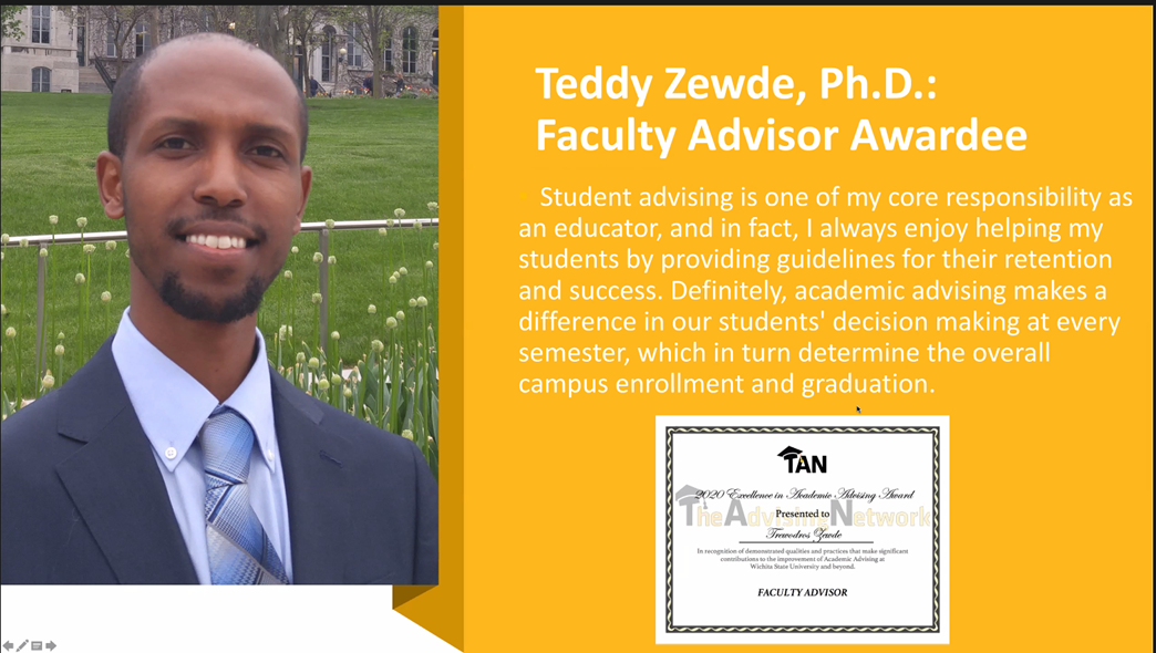 TAN Faculty Advisor Award