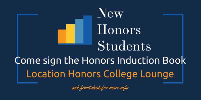 New Honors Induction Book Signing