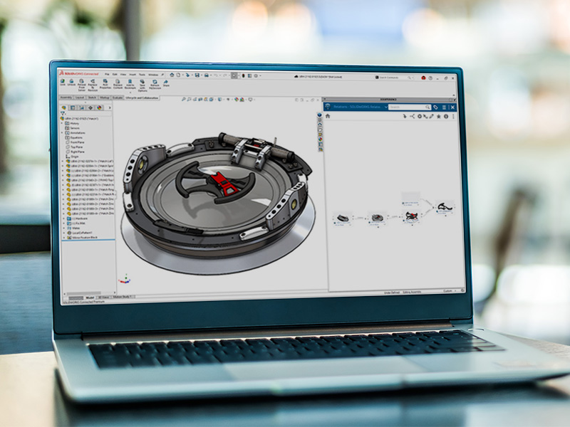 SolidWorks laptop screen simulation SolidWorks laptop screen simulation