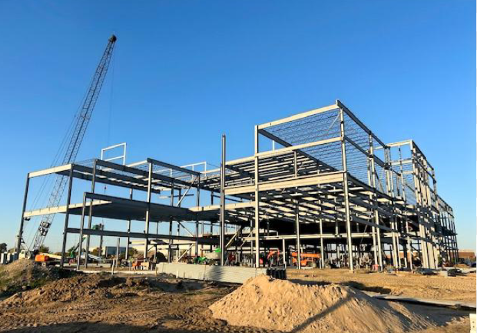 HAMR Building under construction in July