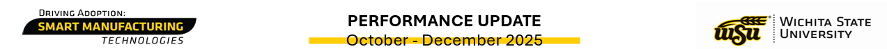 Smart manufacturing header that says Performance update october to december 2025