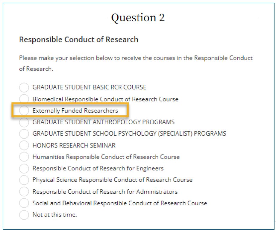 Externally Funded Researchers Externally Funded Researchers