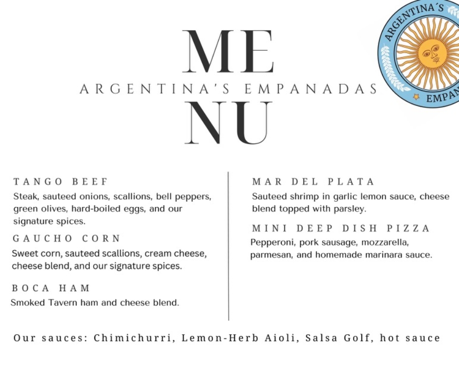 Aregentina's Empanadas Menue