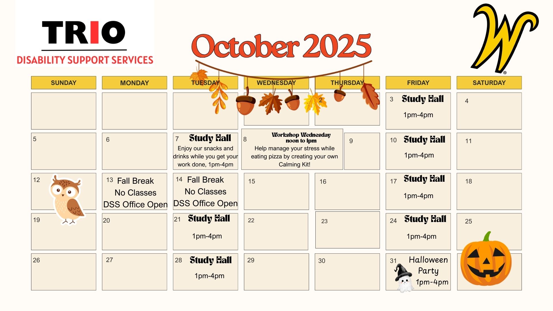 Oct Calendar