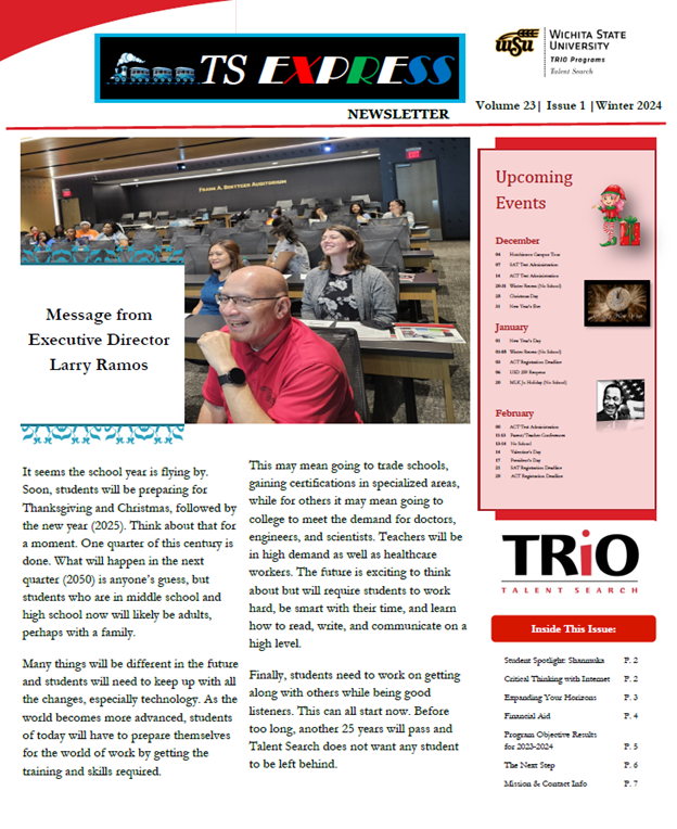 Winter 2024 Newsletter Winter 2024 Newsletter