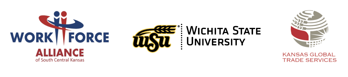 workforce alliance, wichita state university and kansas global services logos