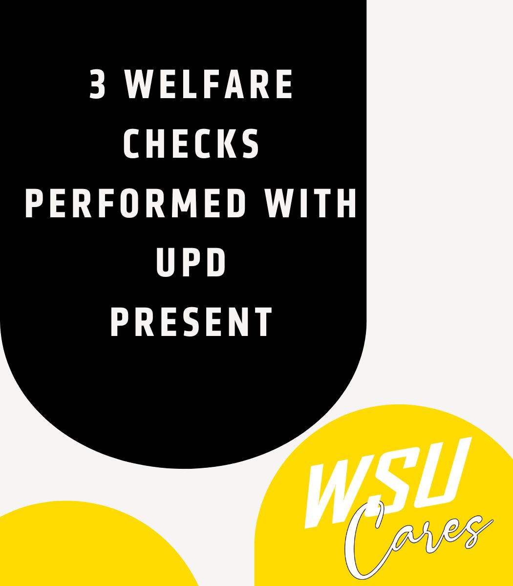 3 welfare checks performed with UPD present