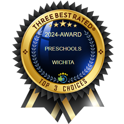 Badge showing WSU Child Development Center as a Wichita top preschool for 2024