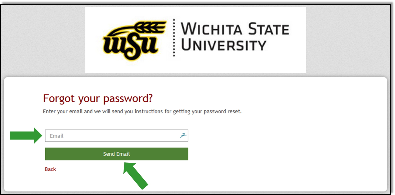 Request Password Example Picture