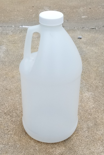 half gallon plastic jug