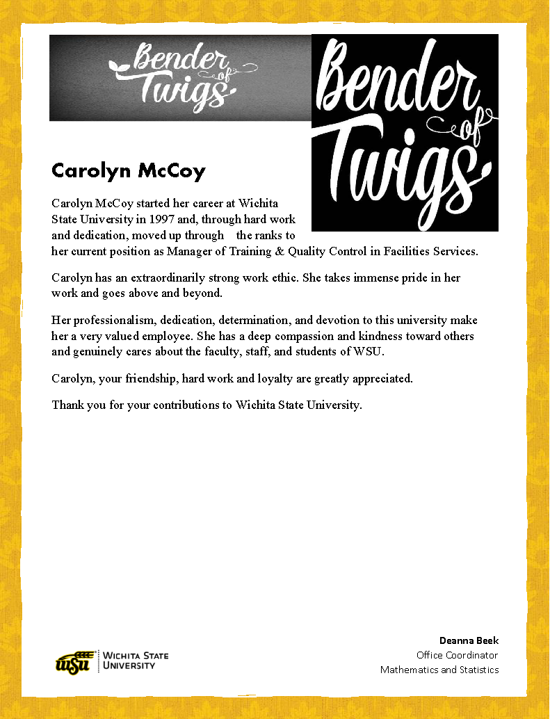 Carolyn McCoy BOT Profile