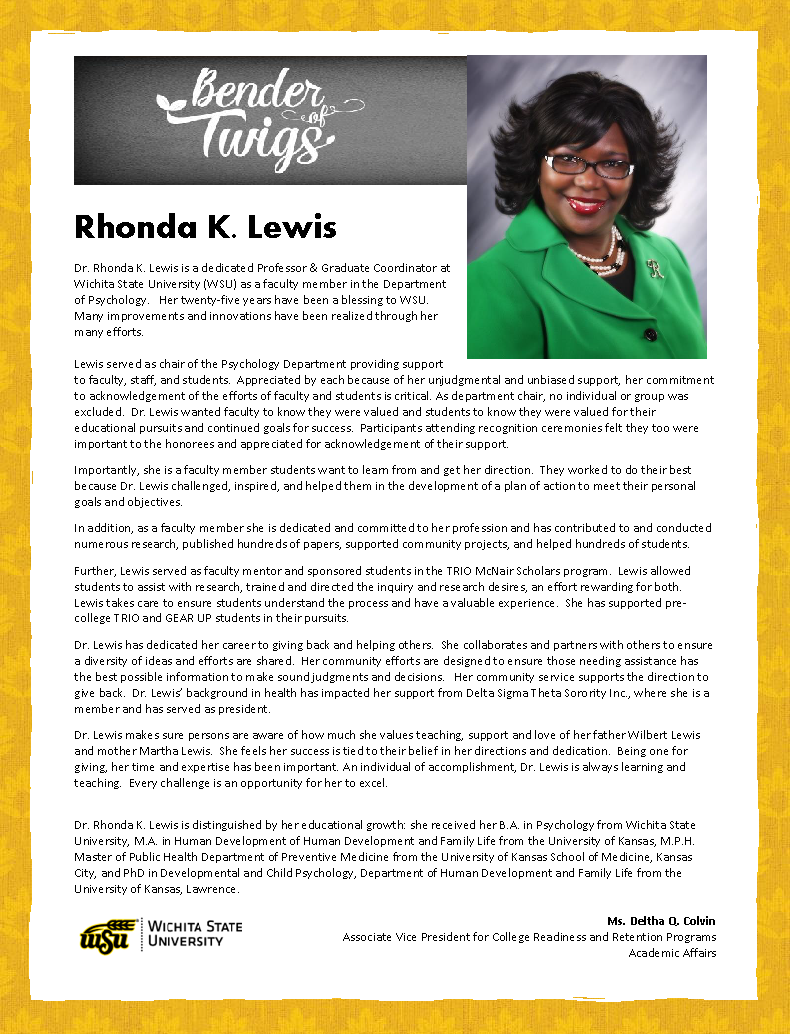 Rhonda Lewis BOT Profile